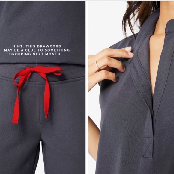 NWT FIGS CHARCOAL GREY SCRUB SET CATARINA ZAMORA S - Picture 3 of 10